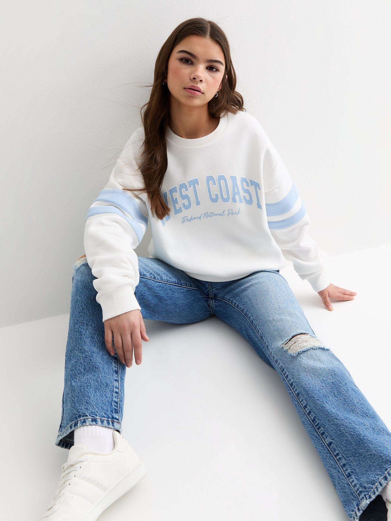 Girls longline sweatshirt sale