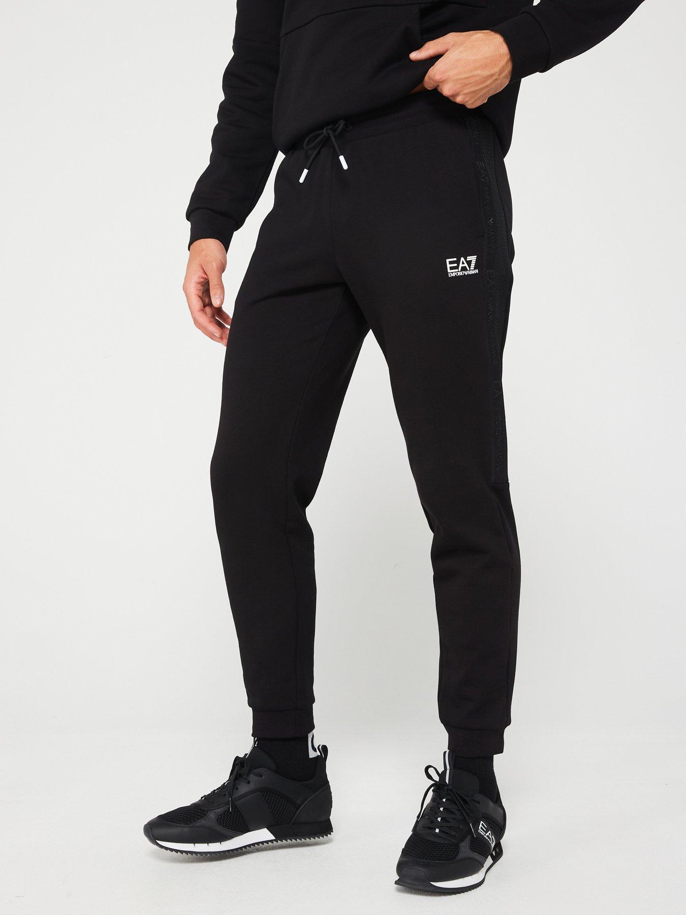 EA7 Emporio Armani Tape Logo Series Jogger - Black | Very.co.uk