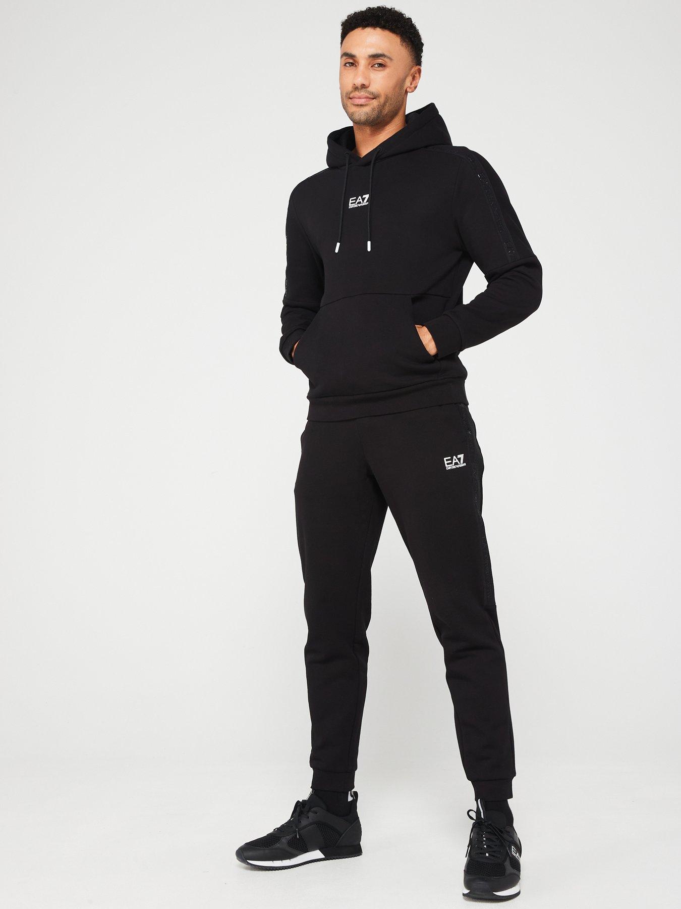 EA7 Emporio Armani Tape Logo Series Jogger - Black | Very.co.uk