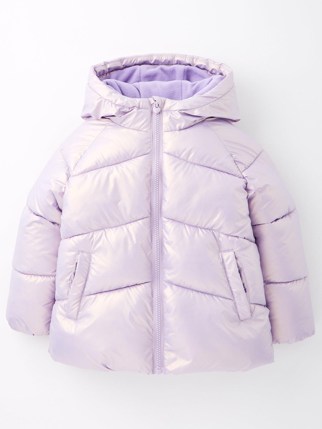 undefined Girls Lilac Shimmer Unicorn Padded Coat