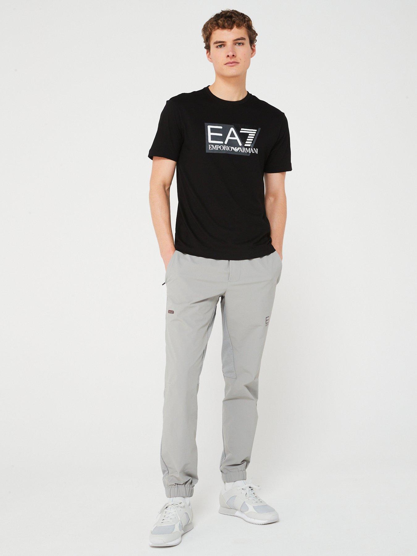 EA7 Emporio Armani Visibility Logo T-shirt - Black | Very.co.uk