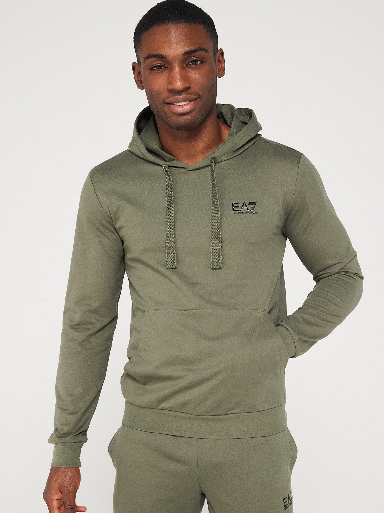 EA7 Emporio Armani Core ID Overhead Hoodie Khaki