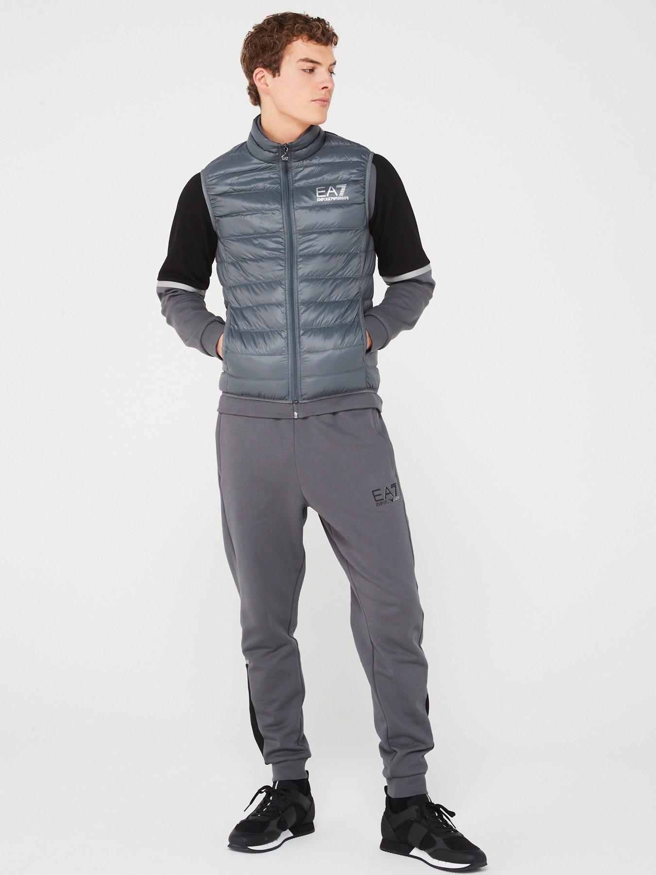 EA7 Emporio Armani Core Id Down Padded Gilet Dark Grey Very