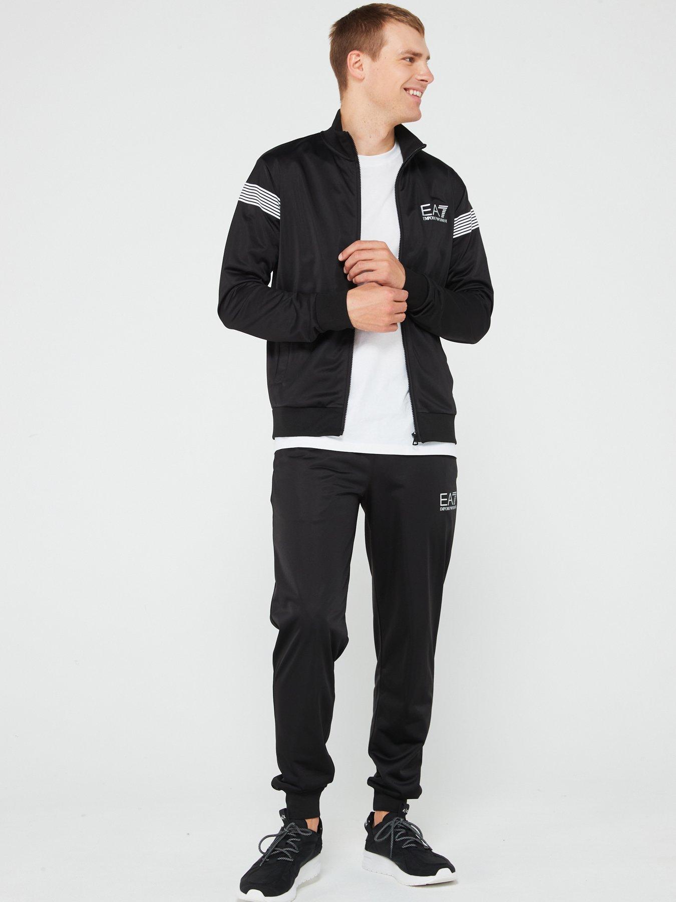 Emporio armani black tracksuit 2025