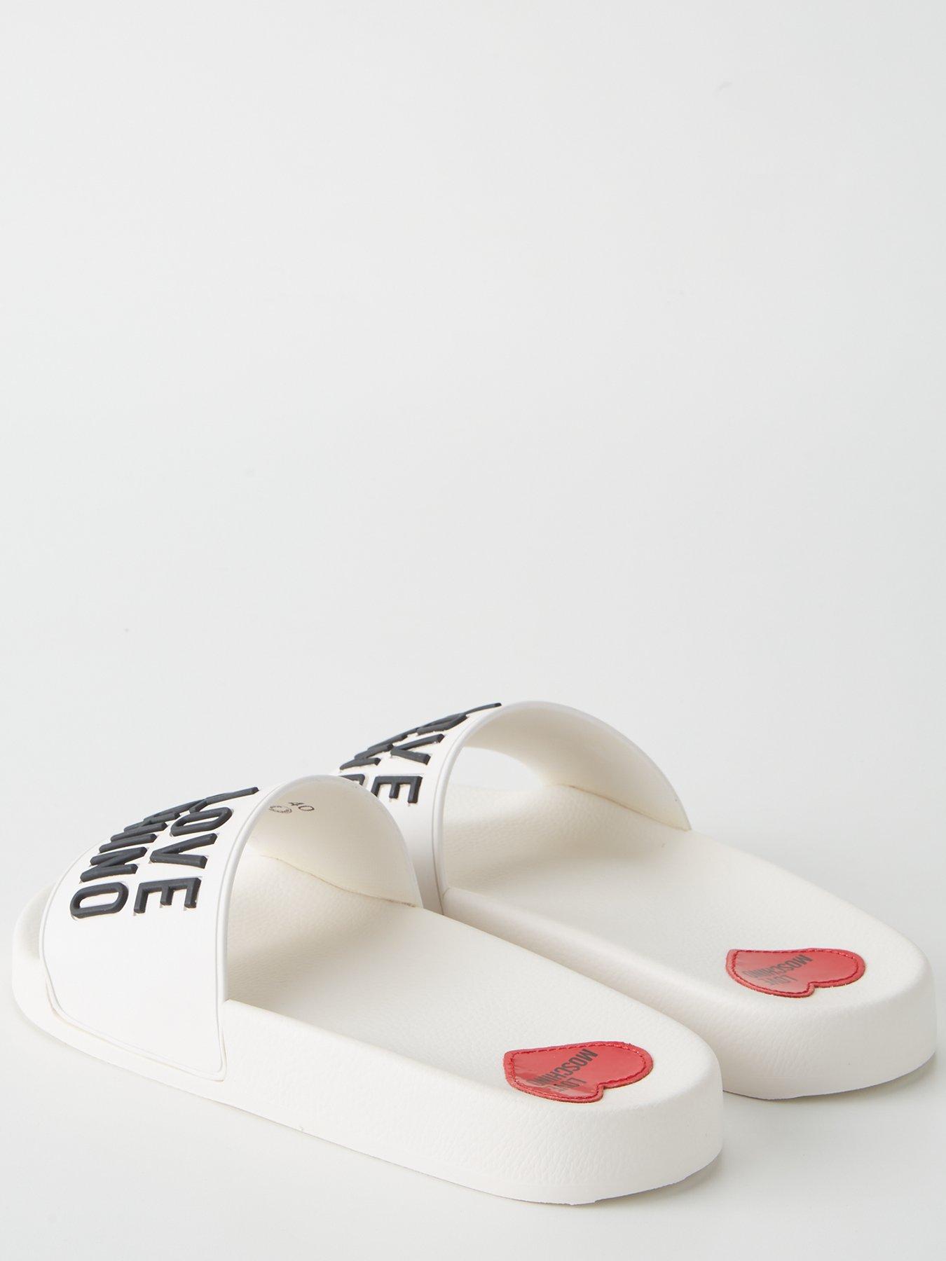 Moschino sliders fashion white