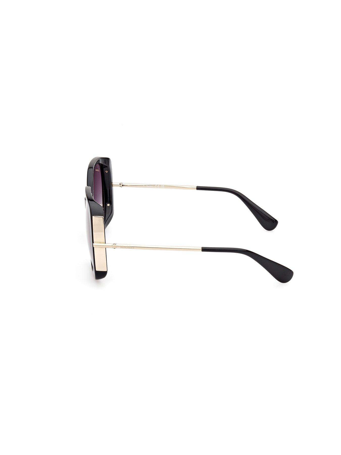 Image 2 of 4 of Max Mara Shiny Black Butterfly Sunglasses