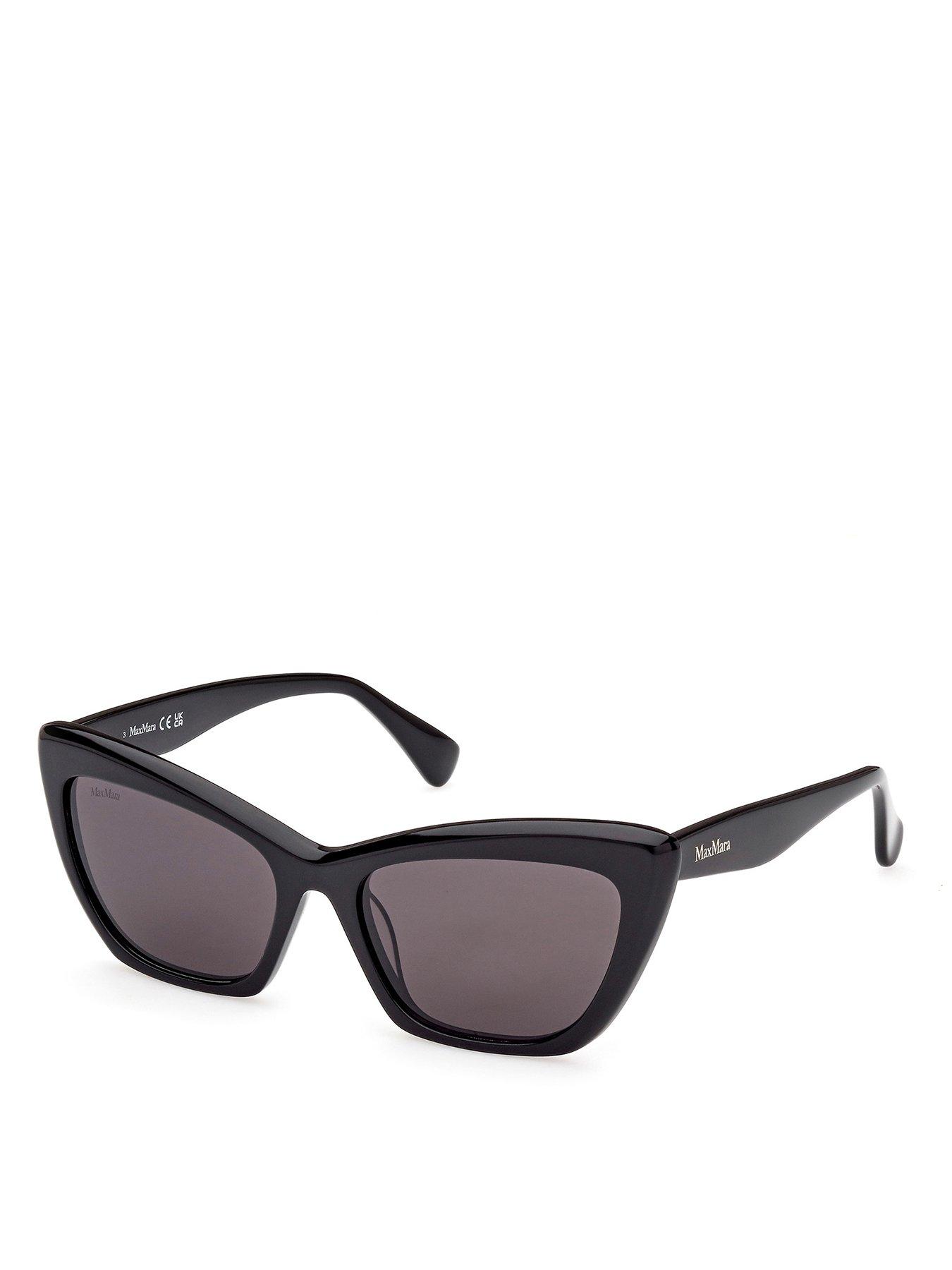 undefined Shiny Black Cateye Sunglasses