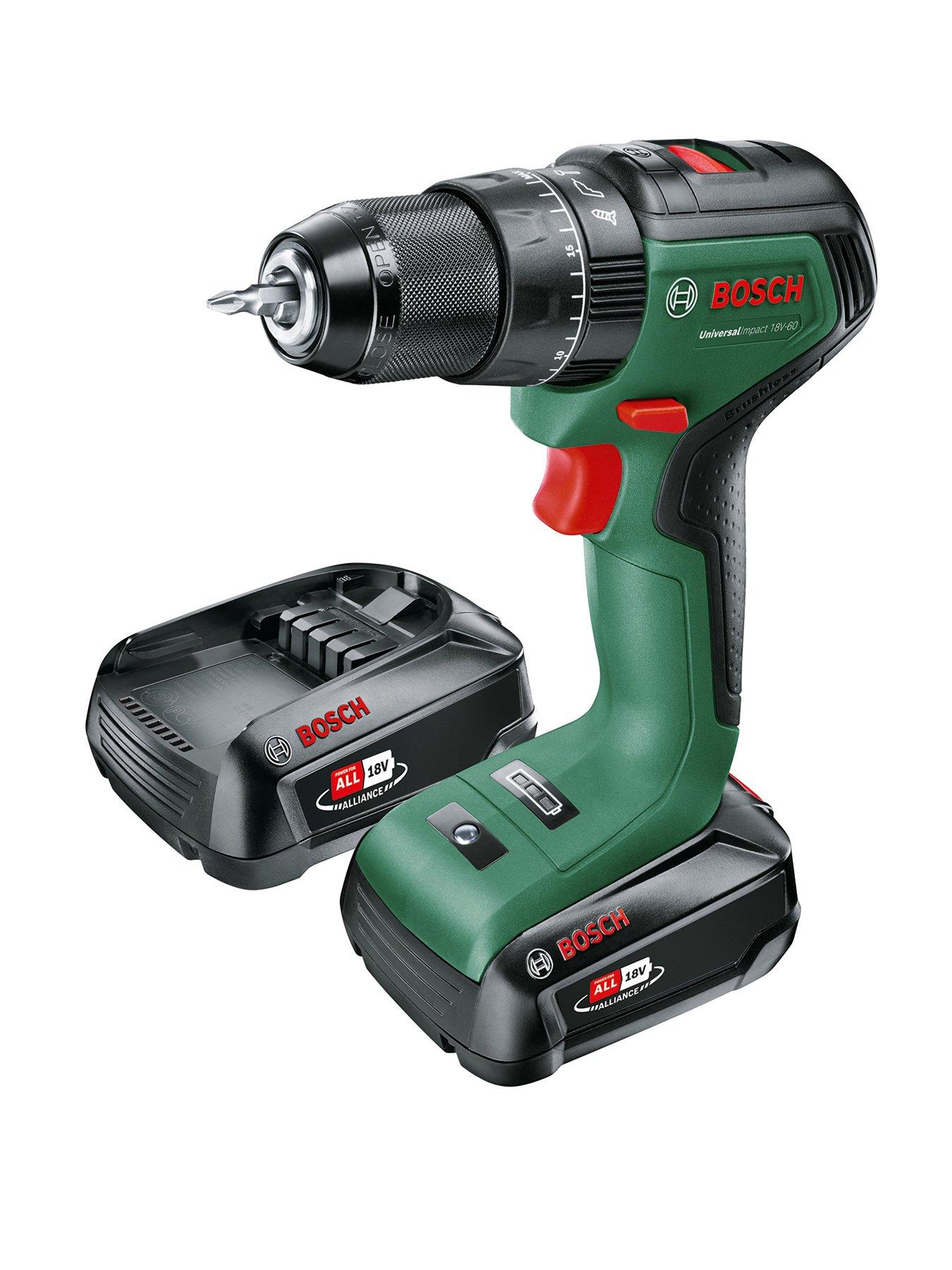 Product photograph of Bosch Universal Impact 18v-60 2x 2ah from very.co.uk