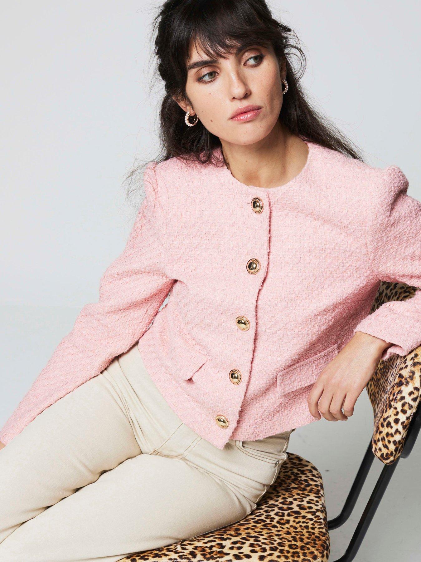 Boucle Trophy Jacket Light Pink