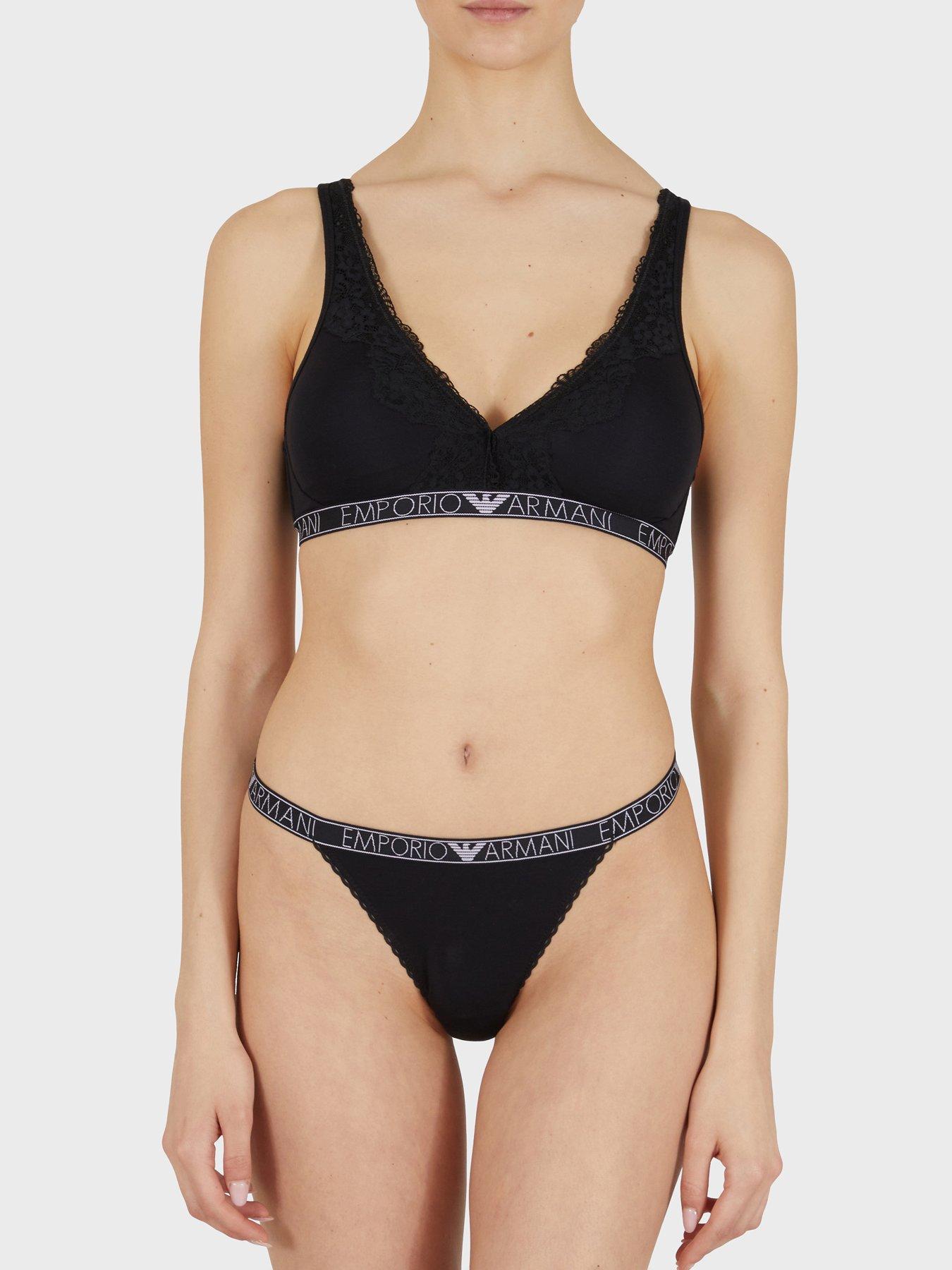 Emporio Armani Bodywear Lace Trim Bralette very