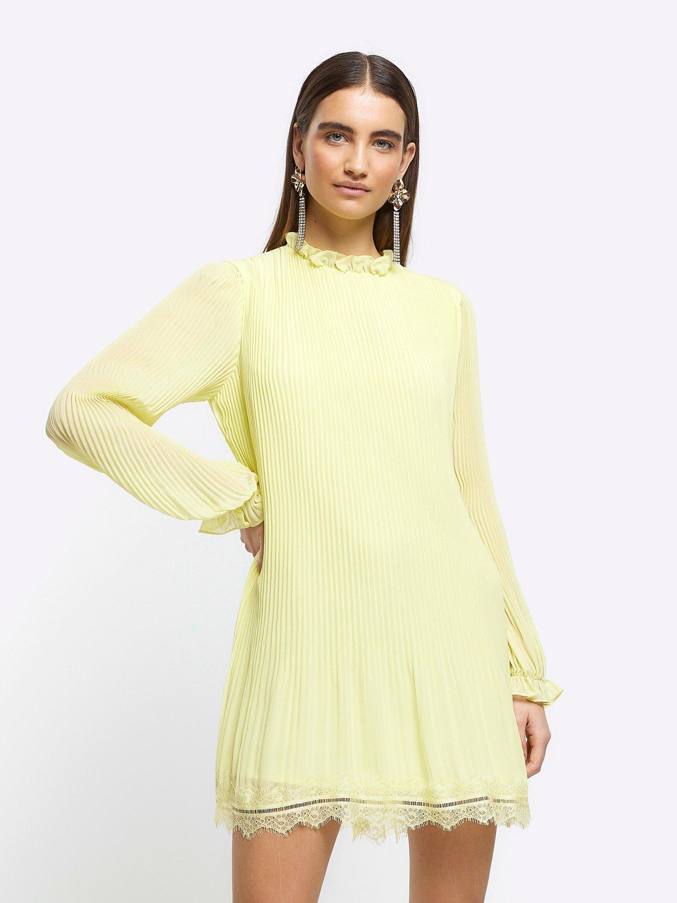 Pale yellow store summer dress