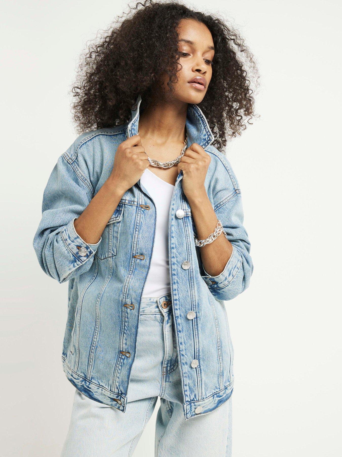 River island denim jacket ladies on sale