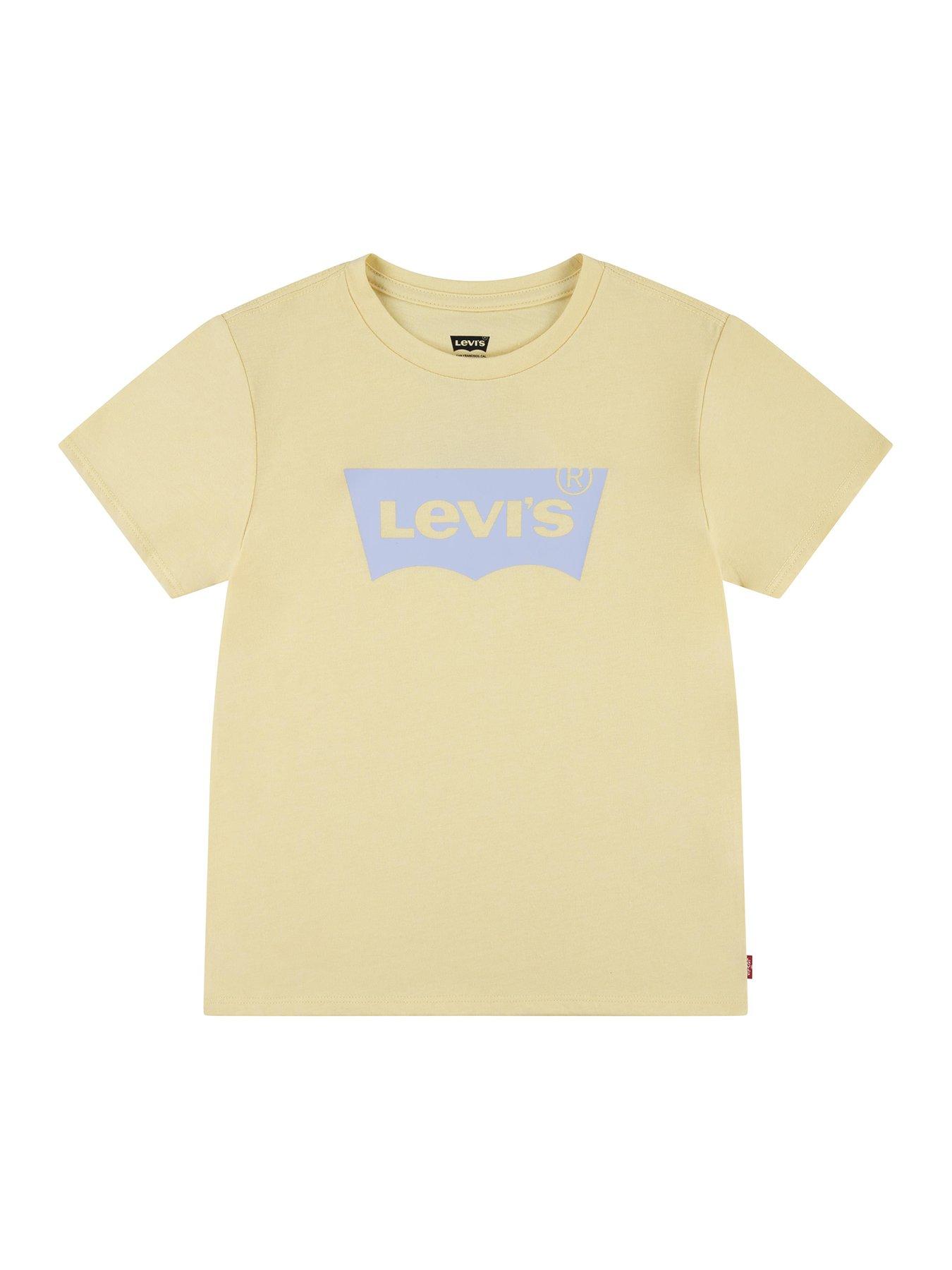undefined Girls Short Sleeve Batwing T-Shirt - Yellow