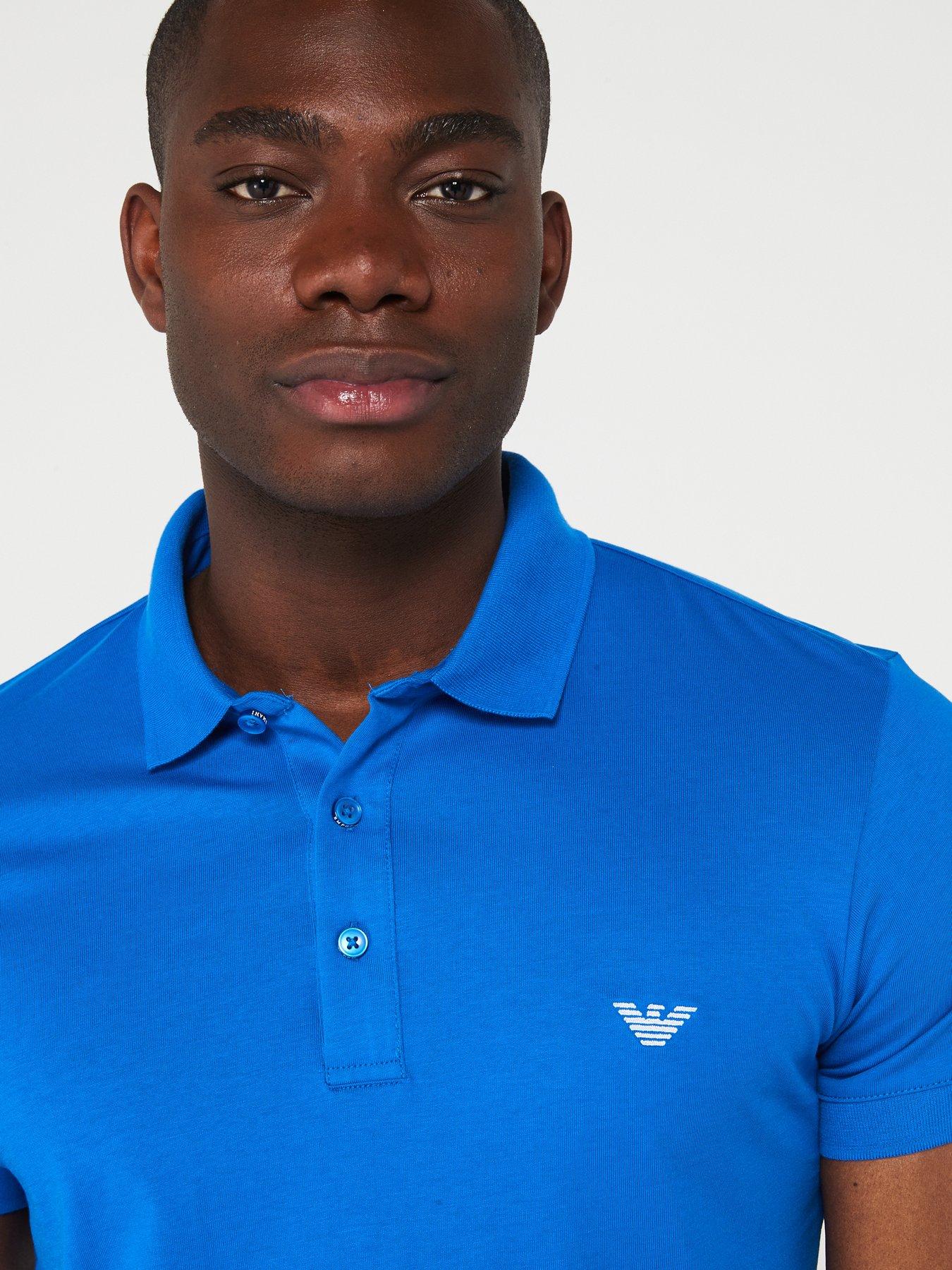 Emporio Armani Bodywear Essential Short Sleeve Polo Shirt | Very.co.uk