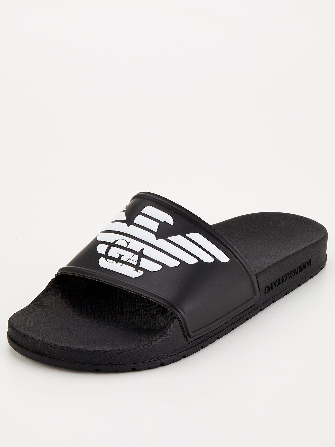 emporio-armani-beachwear-slides-blackwhite