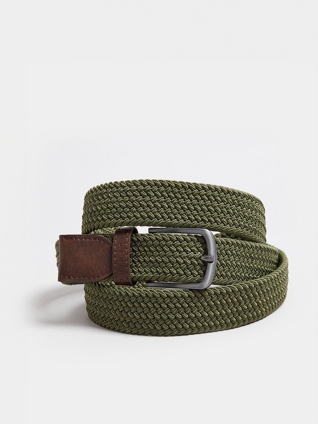 Image 1 of 4 of BadRhino Rhino Flex Elastic Woven Belt Khaki
