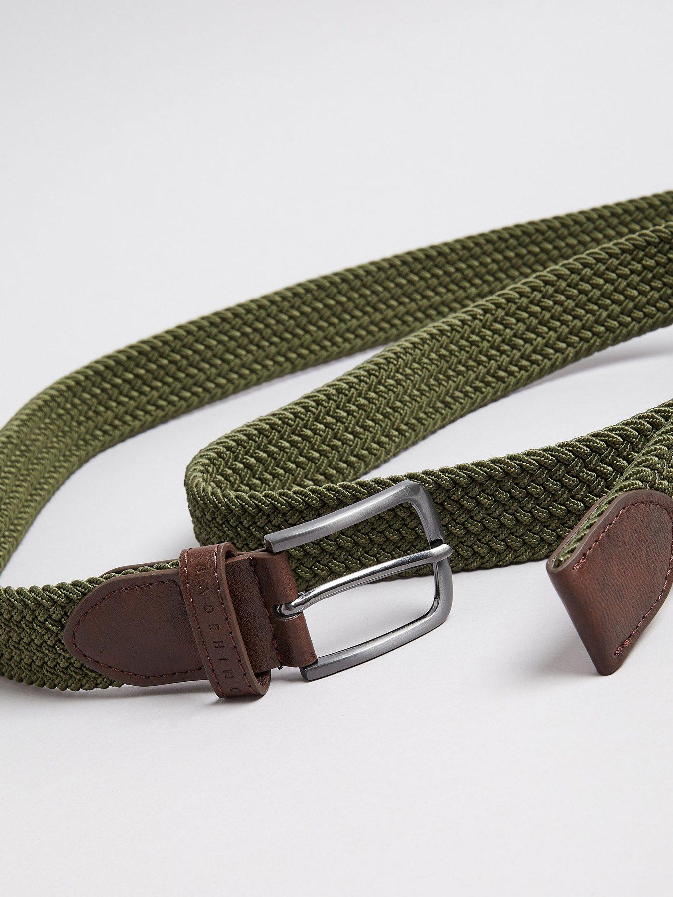 Image 4 of 4 of BadRhino Rhino Flex Elastic Woven Belt Khaki
