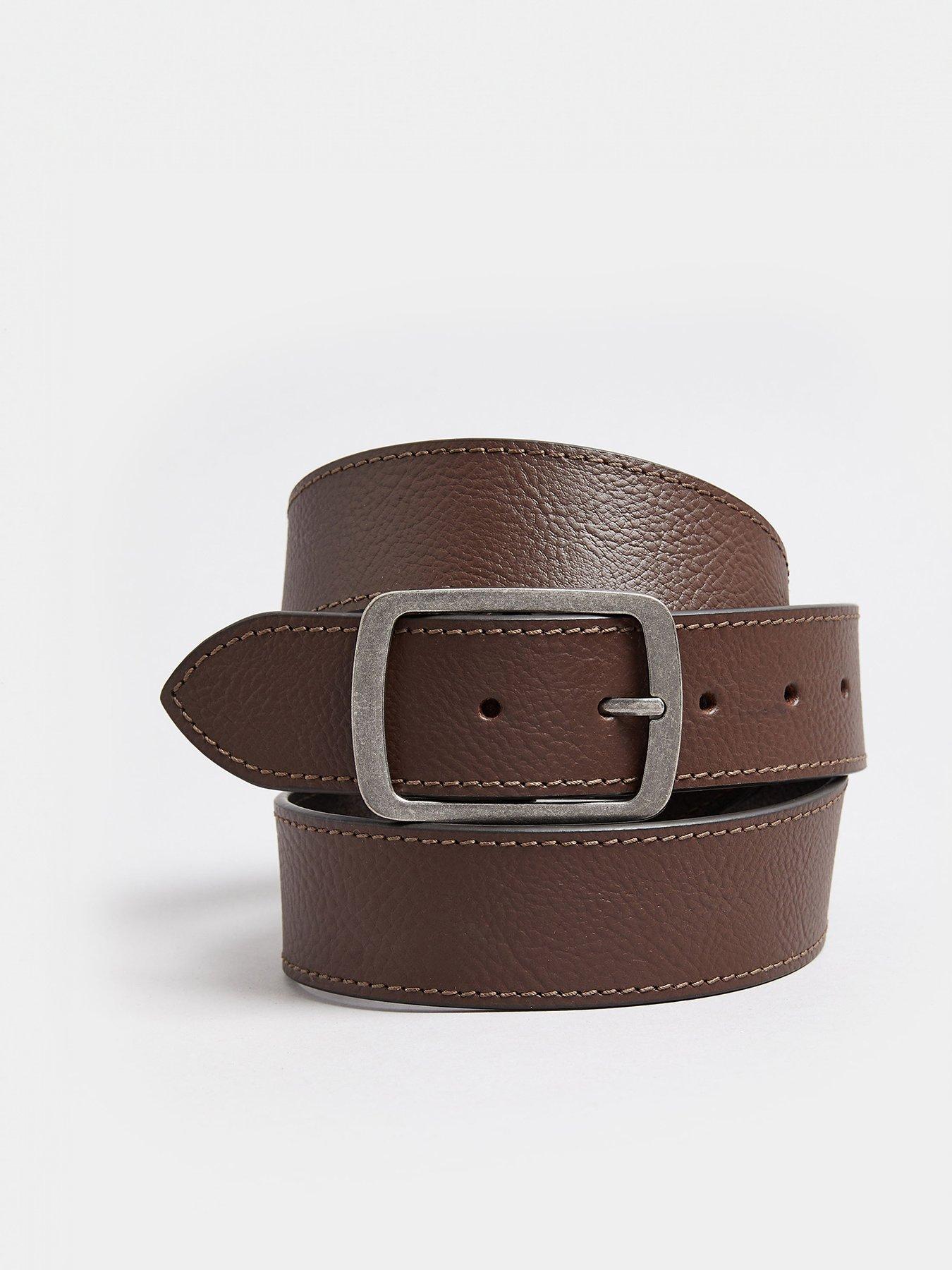 undefined Leather Belt - Brown
