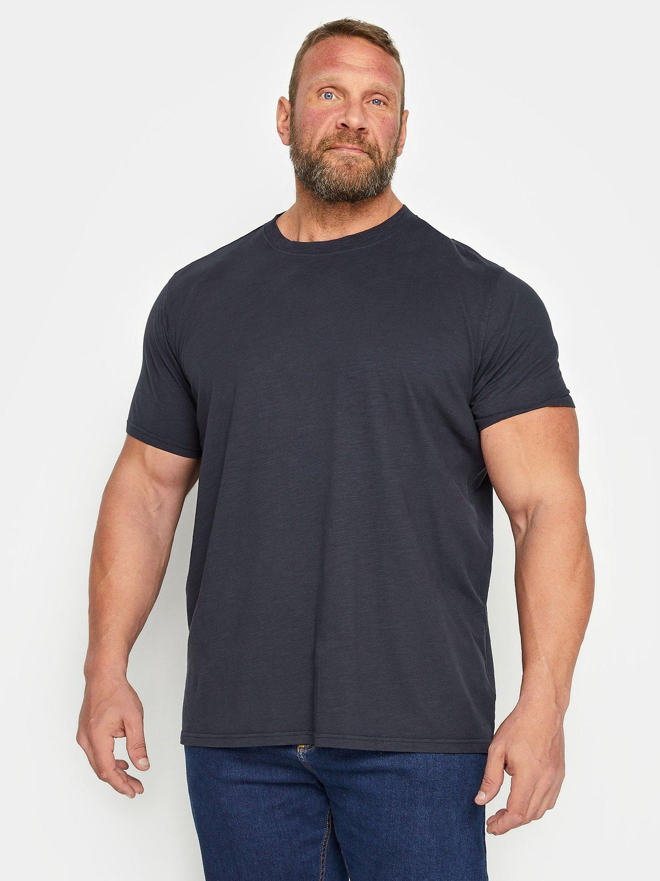 undefined Crew Neck Slub T-shirt Navy