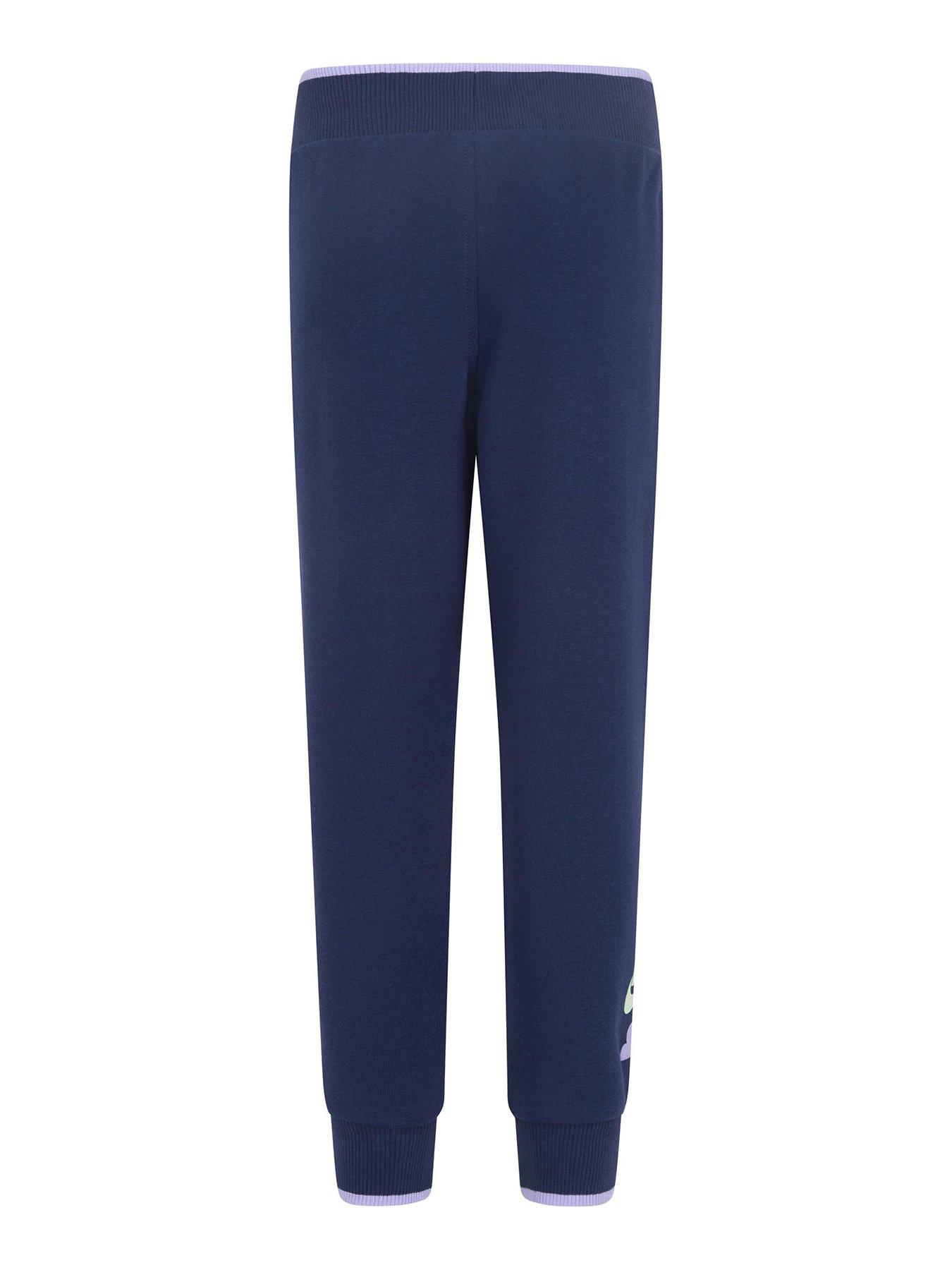 Image 2 of 4 of Nike Kids Girls Sweet Swoosh Jogger - Navy