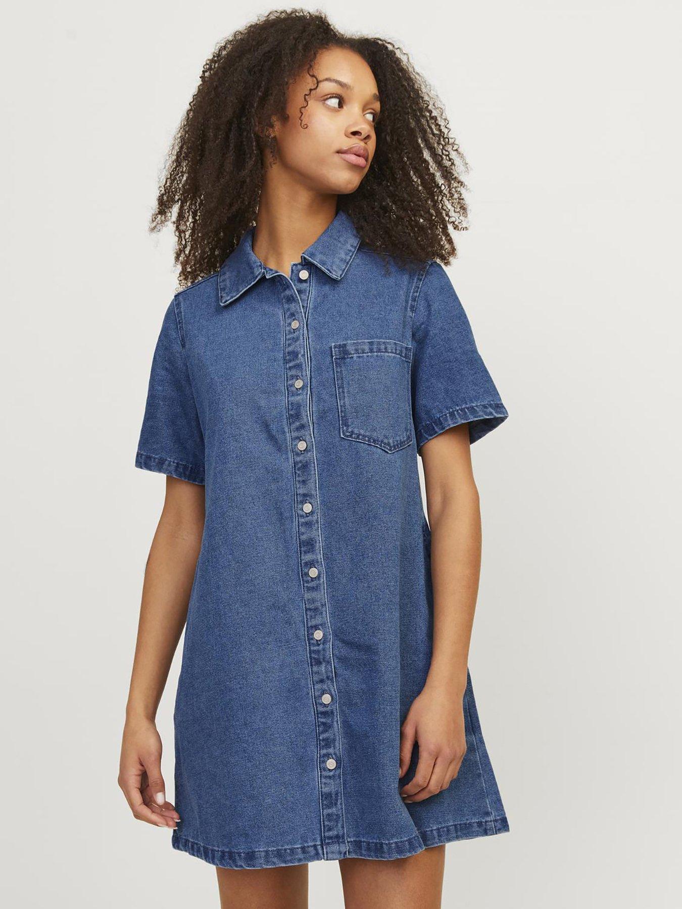 jjxx-denim-shirt-dress-dark-blue