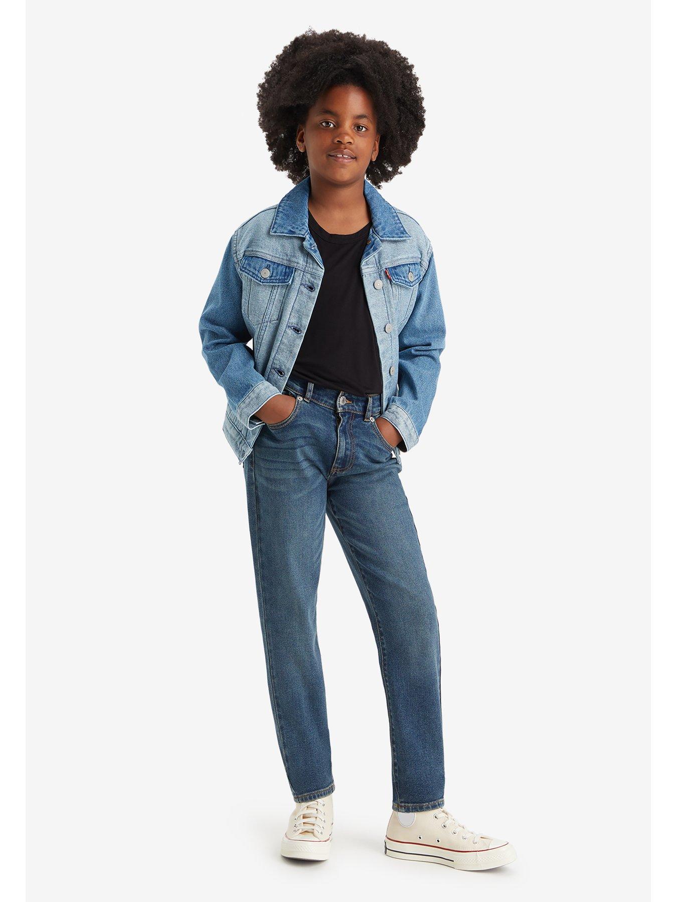 Levi's Girls Mini Mom Jeans - Dark Wash