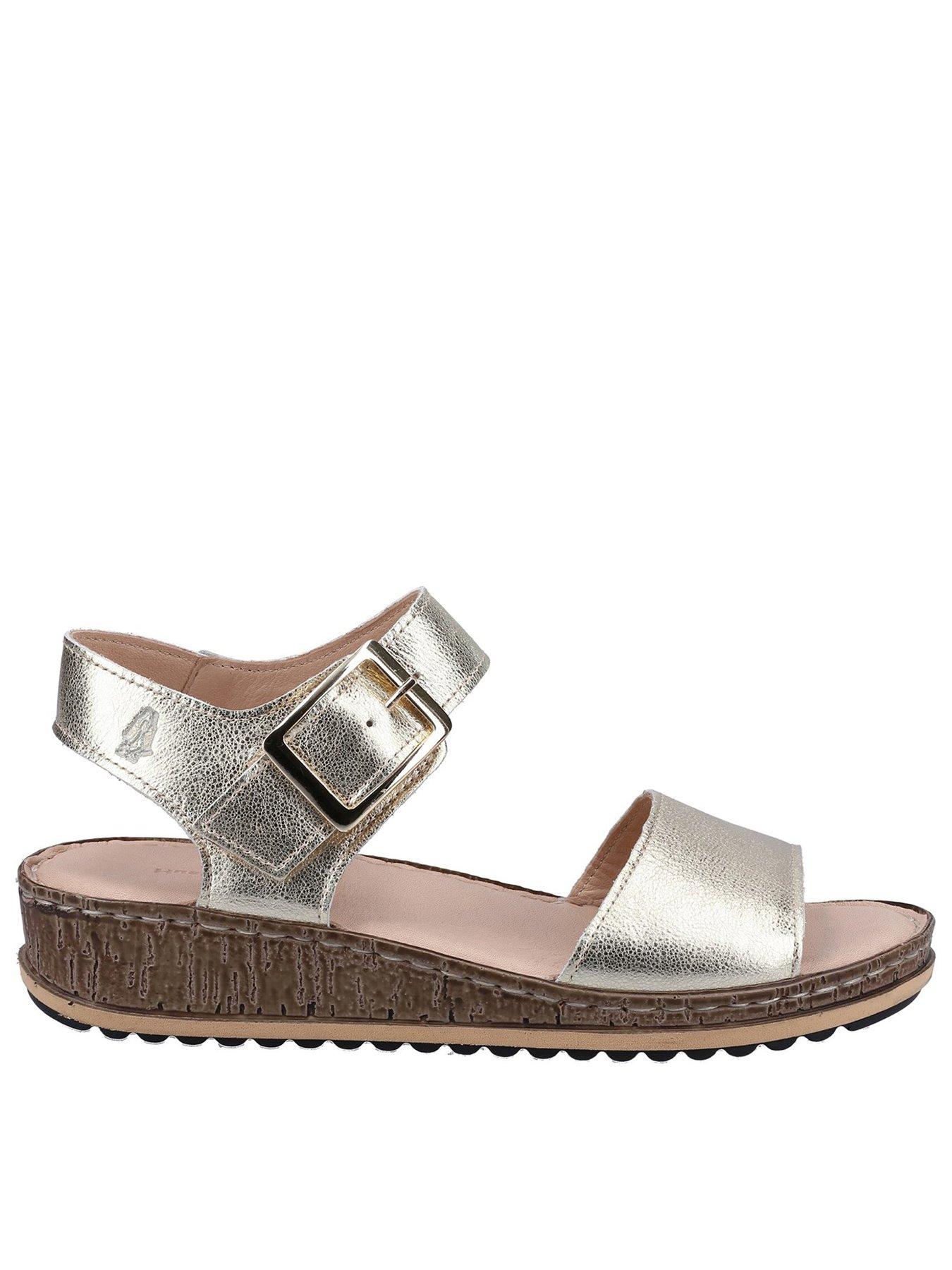 Hush Puppies Ellie Wedge Sandal - Gold | Very.co.uk