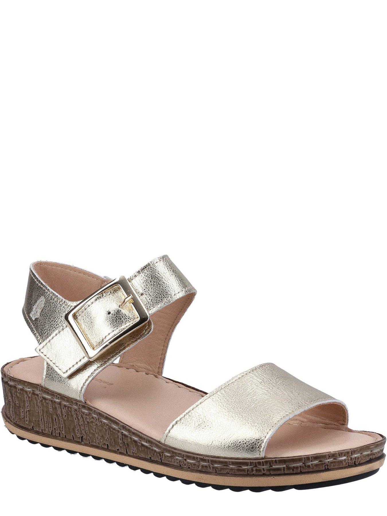 Hush Puppies Ellie Wedge Sandal - Gold | Very.co.uk