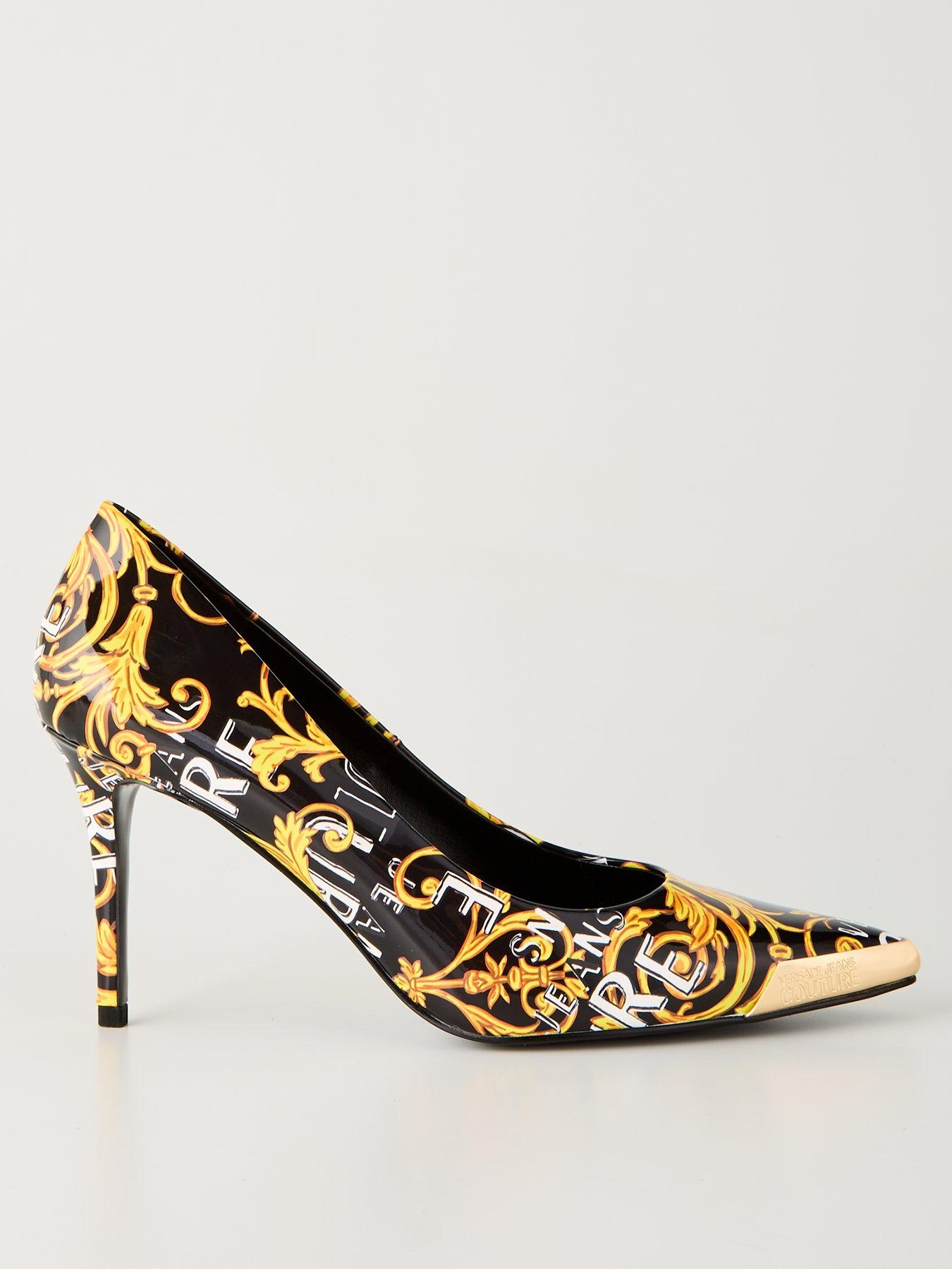 Scarlett Heels Black Gold