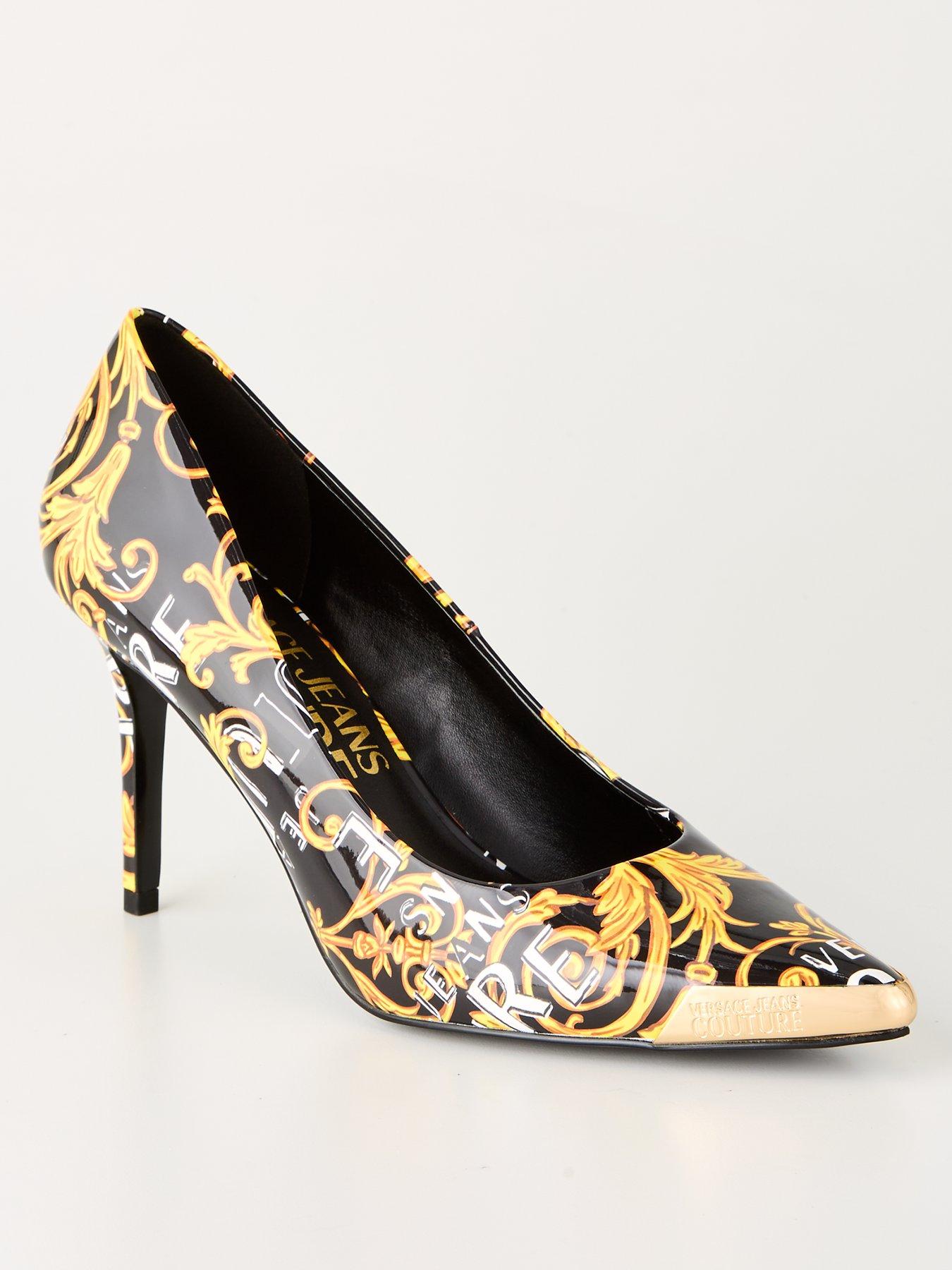 Scarlett Heels Black Gold