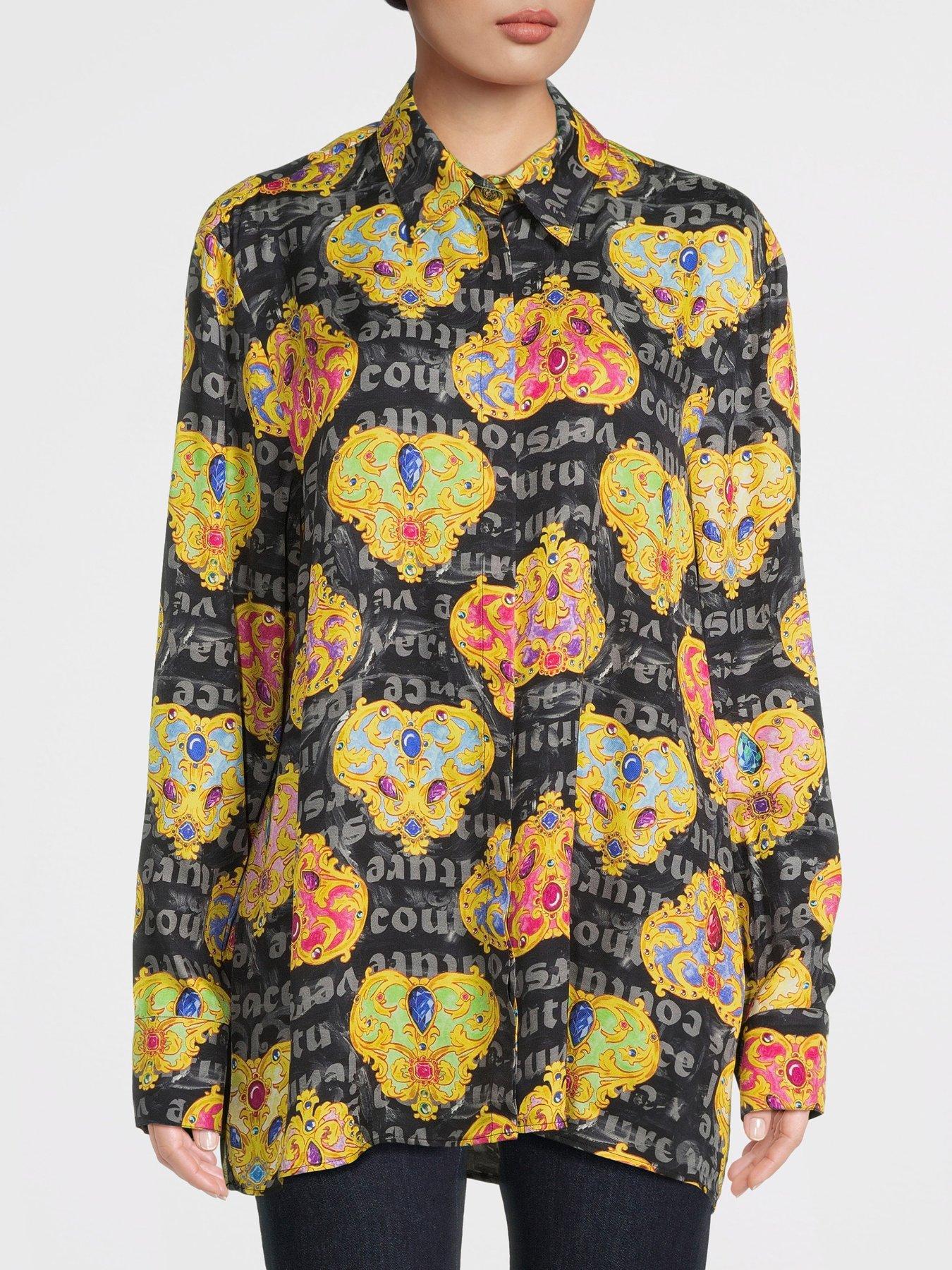 Versace Jeans Couture Heart Couture chiffon blouse - Yellow
