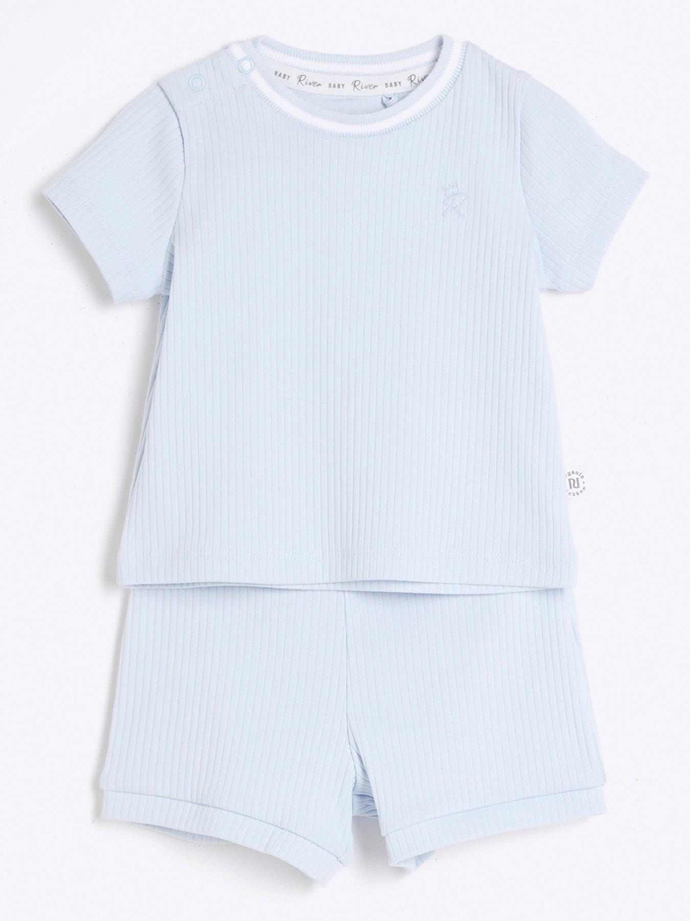 river-island-baby-baby-boys-ribbed-t-shirt-and-shorts-set-blue