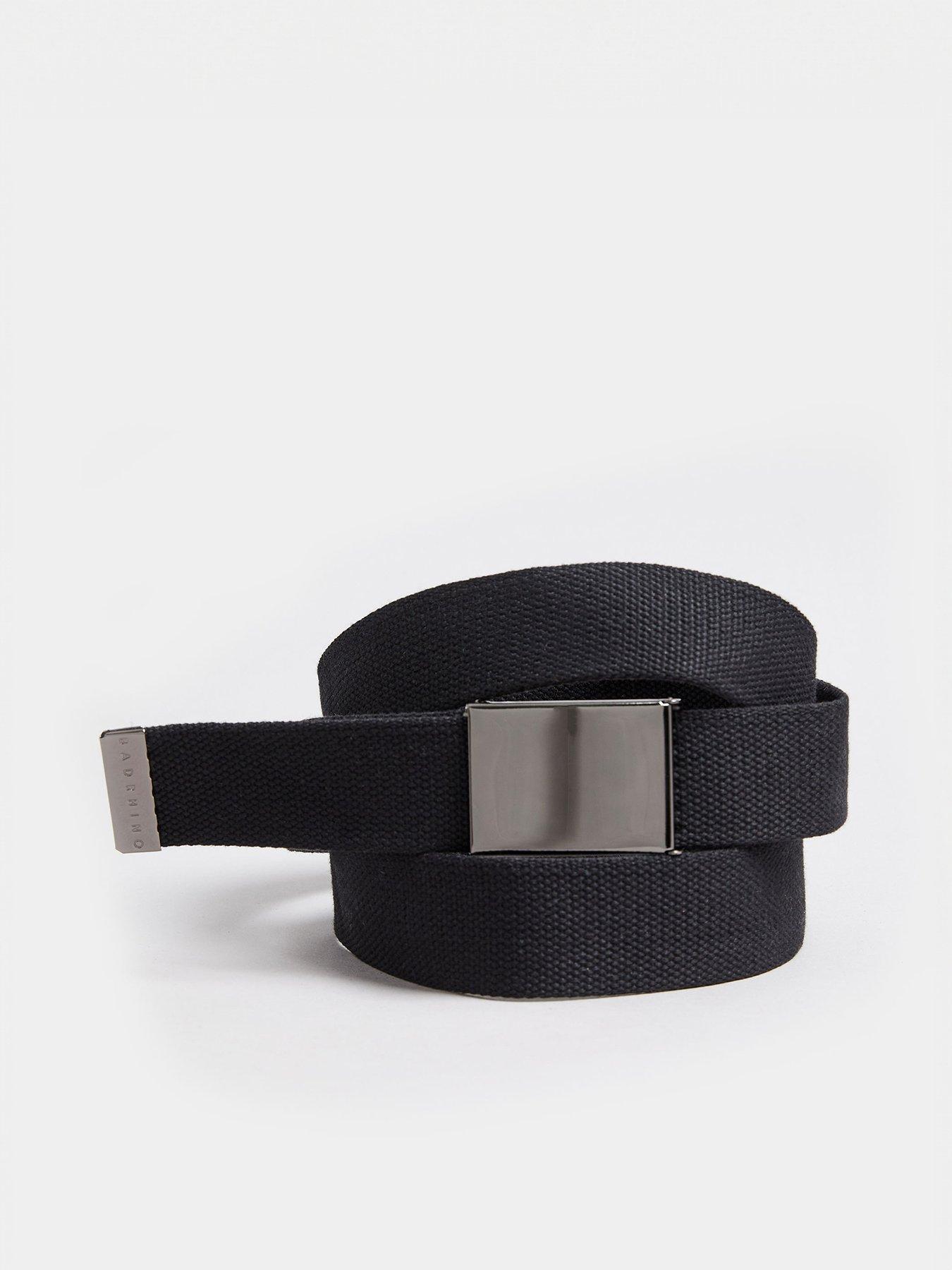 undefined Canvas Webbing Belt - Black