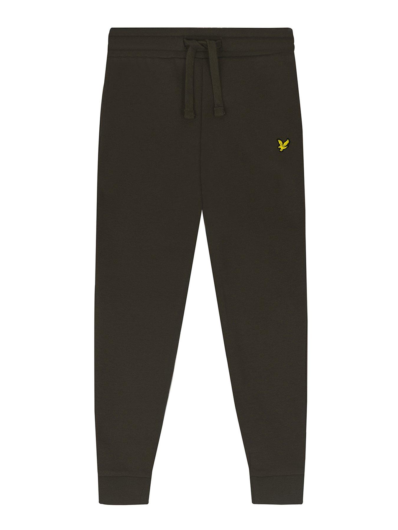 lyle & scott boys skinny sweat pant - olive