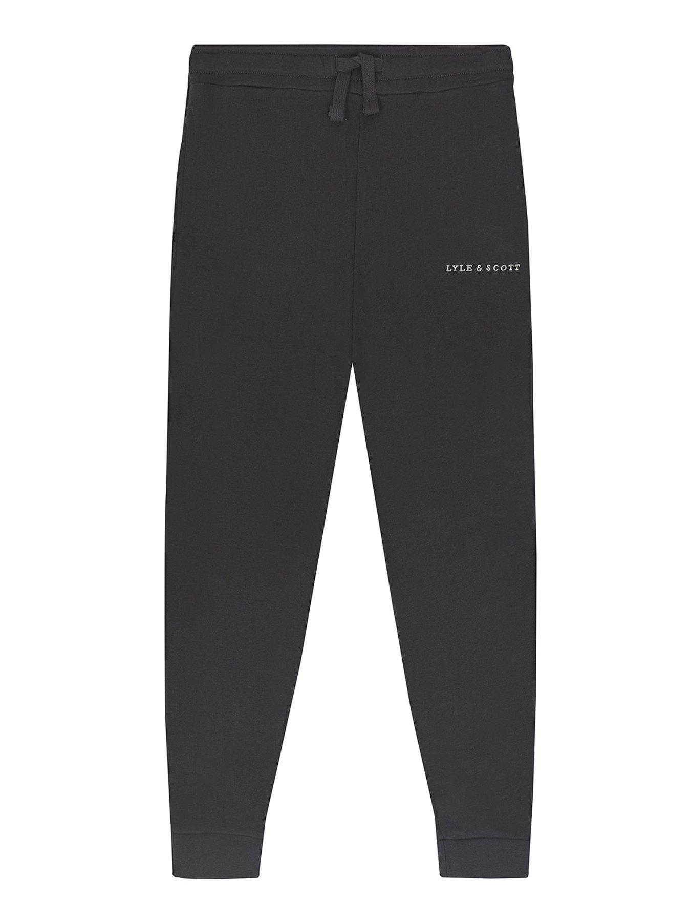 undefined Boys Script Embroidered Sweat Pant - Gunmetal