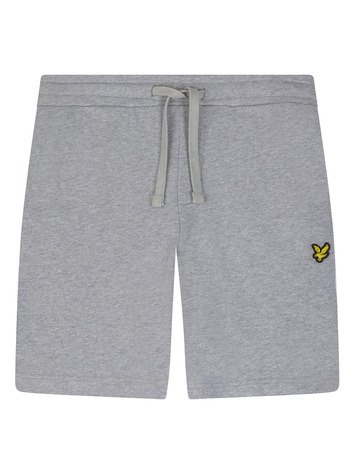 Boys Sweat Shorts Light Grey Marl