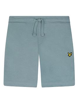 lyle & scott boys sweat shorts - slate blue