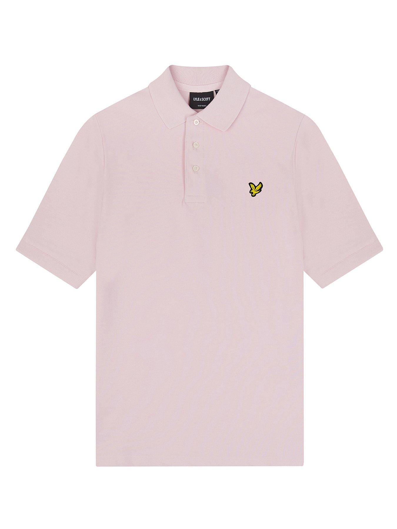 boys hot pink polo