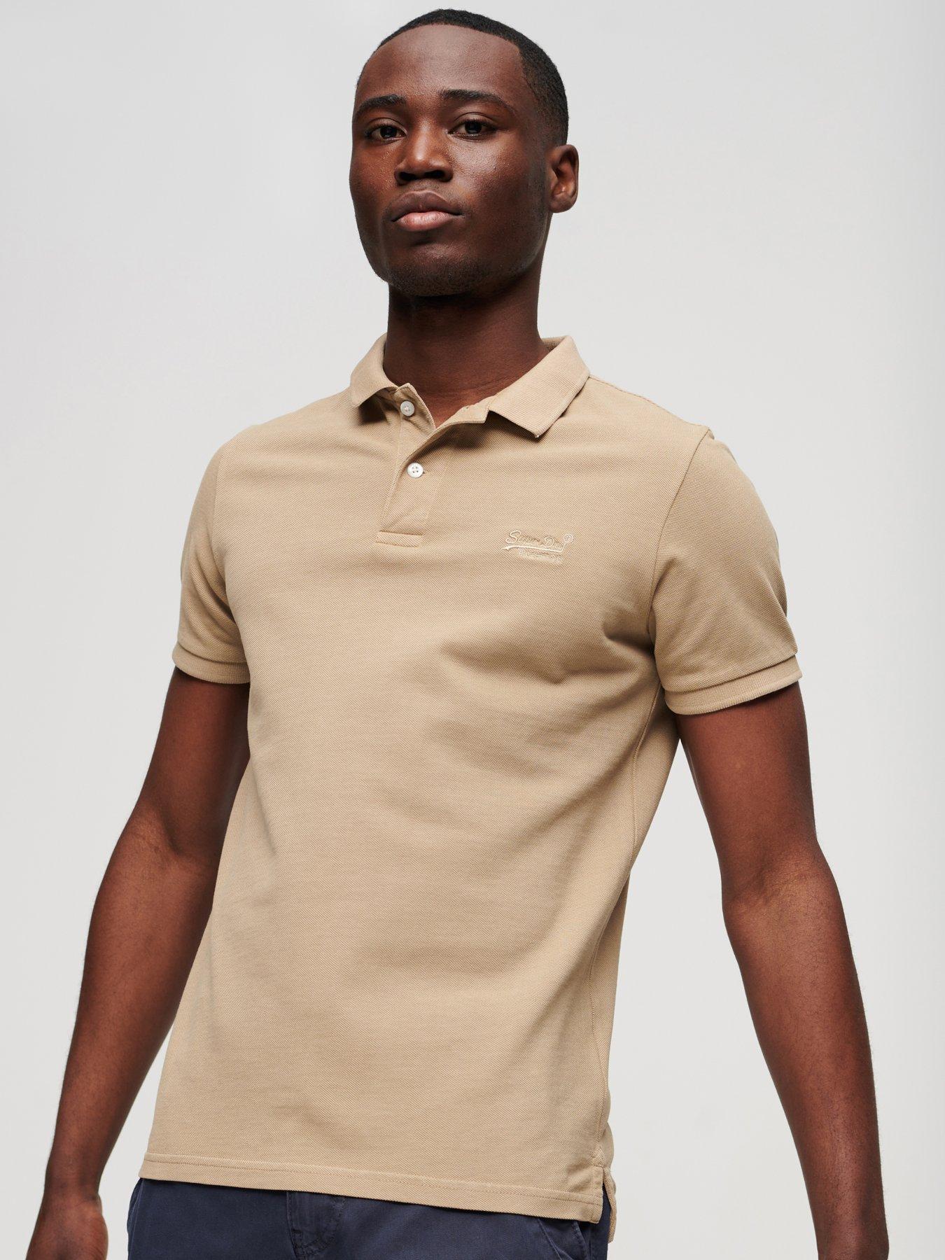 Destroyed Polo Shirt Light Brown