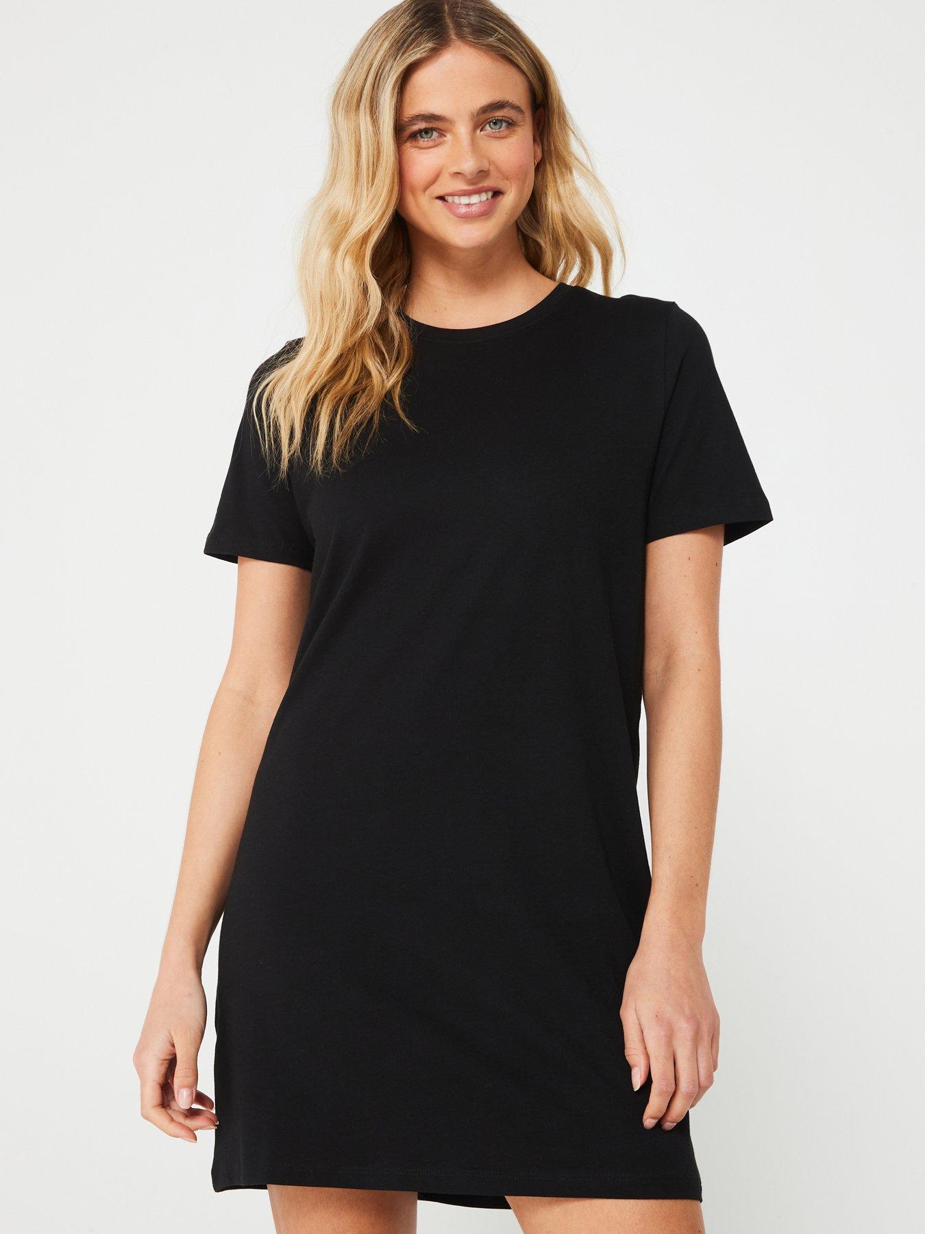 Black dress tee shirt best sale