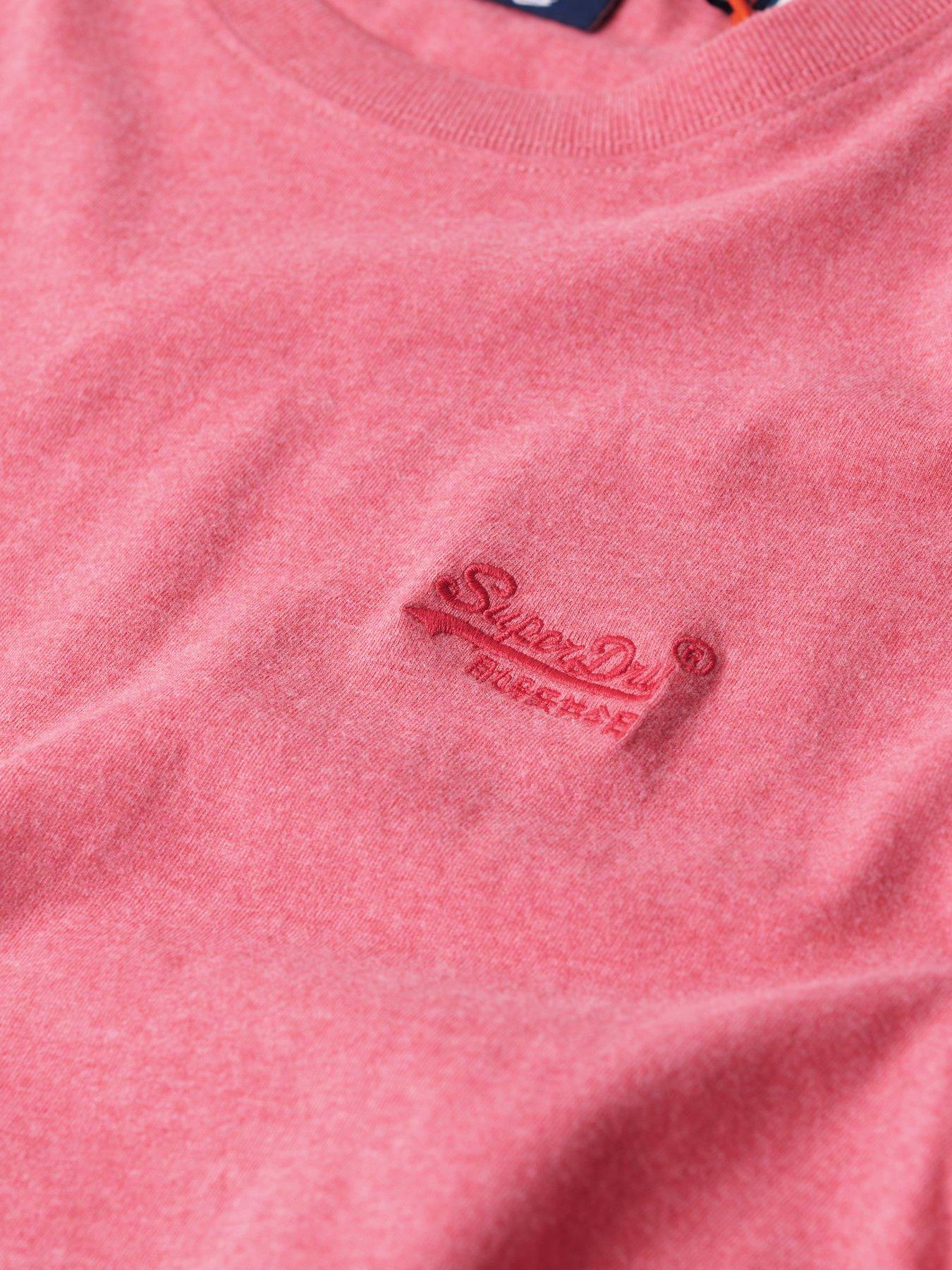 Superdry VINTAGE LOGO EMBROIDERED STRIPE - T-Shirt Print - La Blue Marl Rodeo White Su221d2gn K12