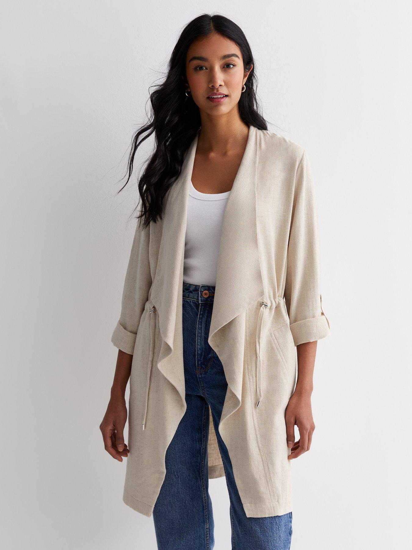 New Look Stone Waterfall Duster Jacket Very