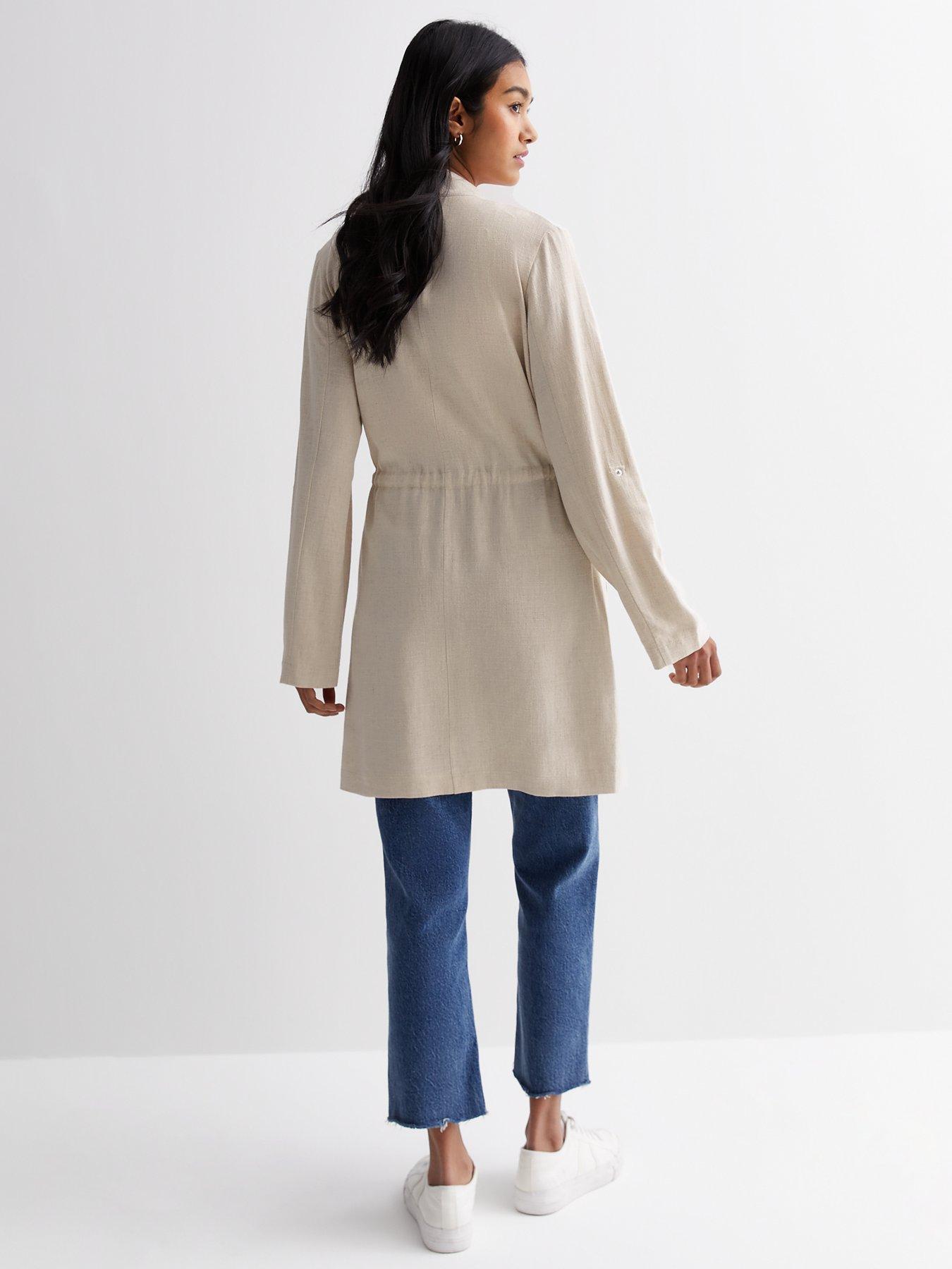 New Look Stone Waterfall Duster Jacket Very