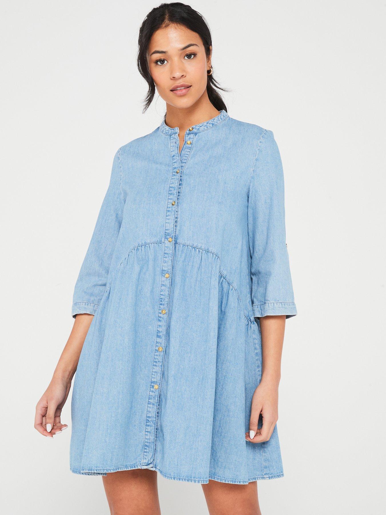 Only Denim Dress - Light Blue