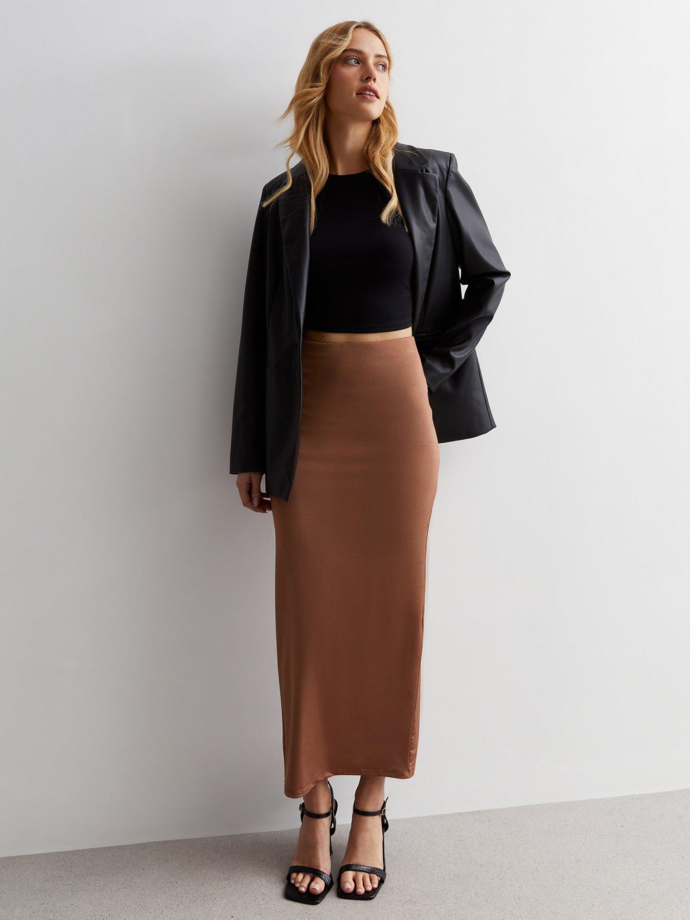 Midi skirt rust hotsell