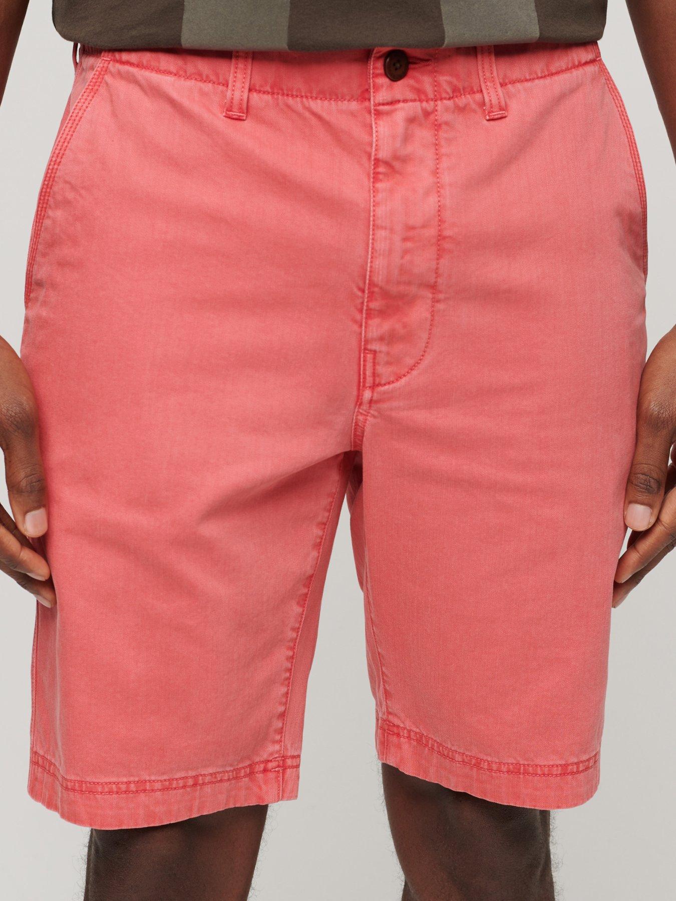 Mens bright pink shorts clearance