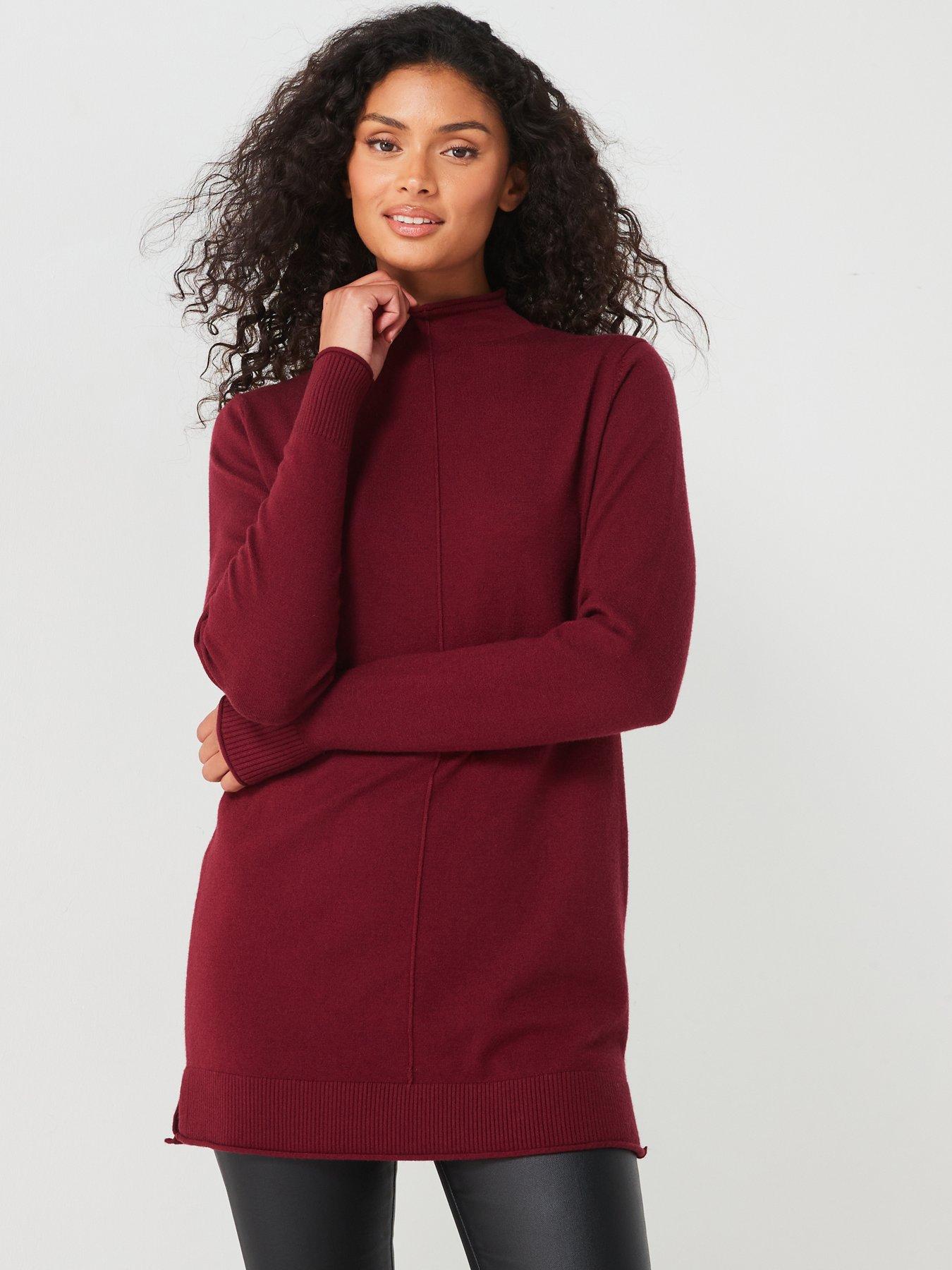 Red longline jumper hot sale