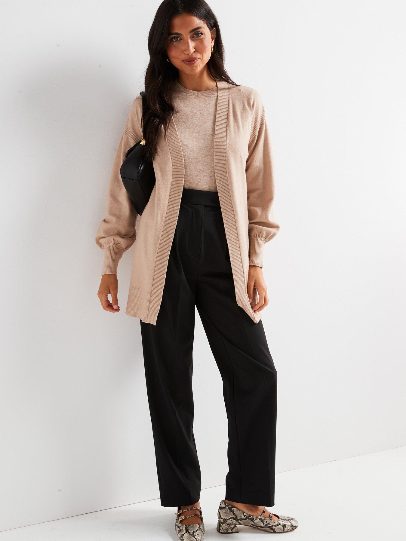 undefined Edge To Edge Longline Cardigan - Natural