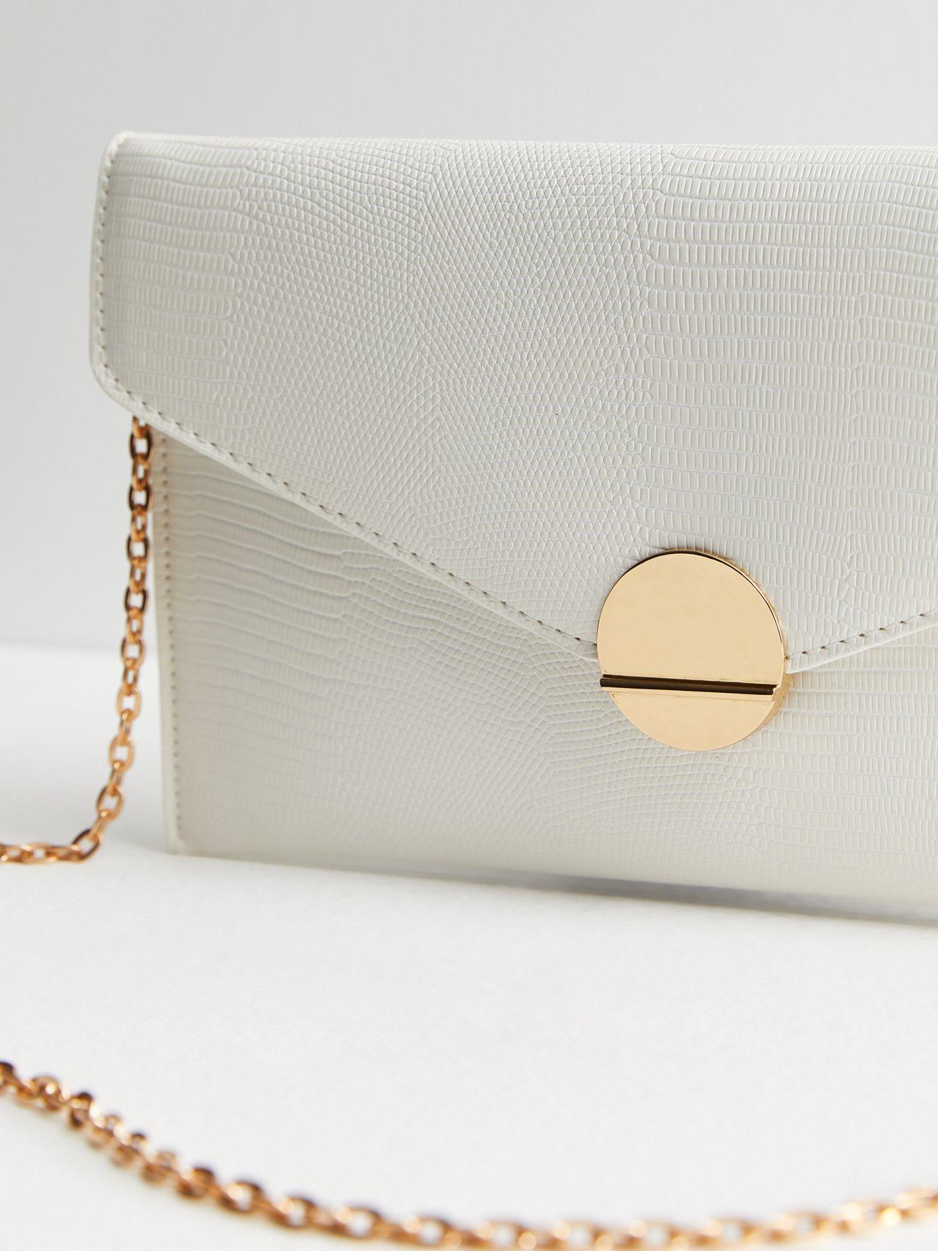 Big white clutch bag online