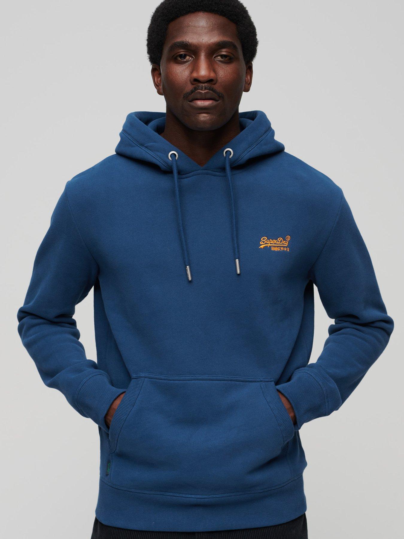 Superdry Essential Logo Hoodie Dark Blue Very